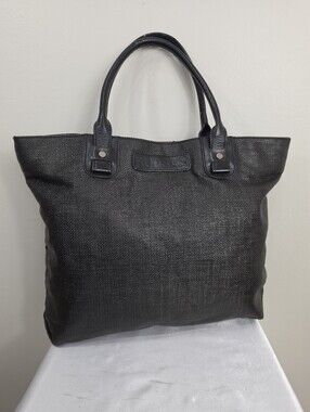 RUDSAK Black Textured Leather Tote